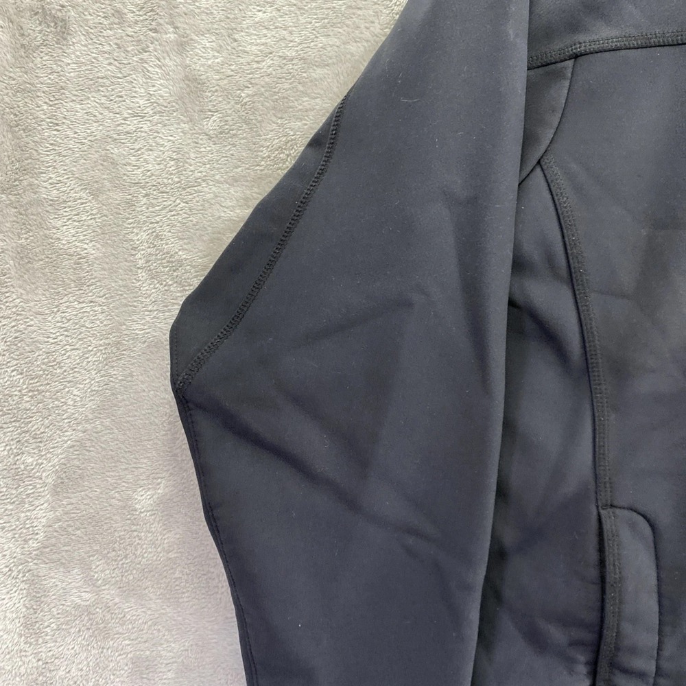 LL Bean Windproof Soft Shell Jacket Womens Large Black Full Zip Fleece Outdoor - Picture 5 of 11